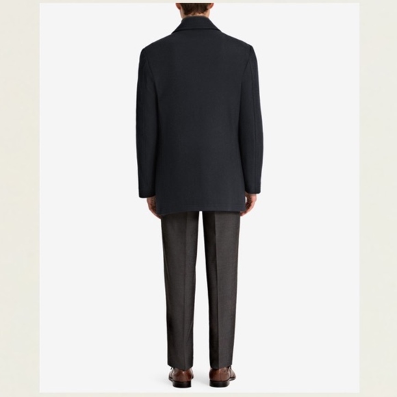 Lauren Ralph Lauren Luke Wool-Blend Peacoat NWT 42R Navy Double-Breasted - Picture 5 of 7